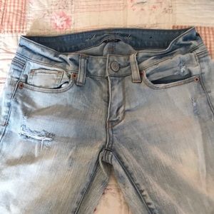 American Eagle Bleach Wash Stretch Jeans size 2